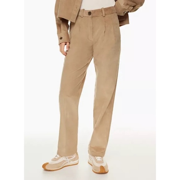 Aritzia The Group by Babaton Quota Pant gold camel cream tan - Picture 9 of 12